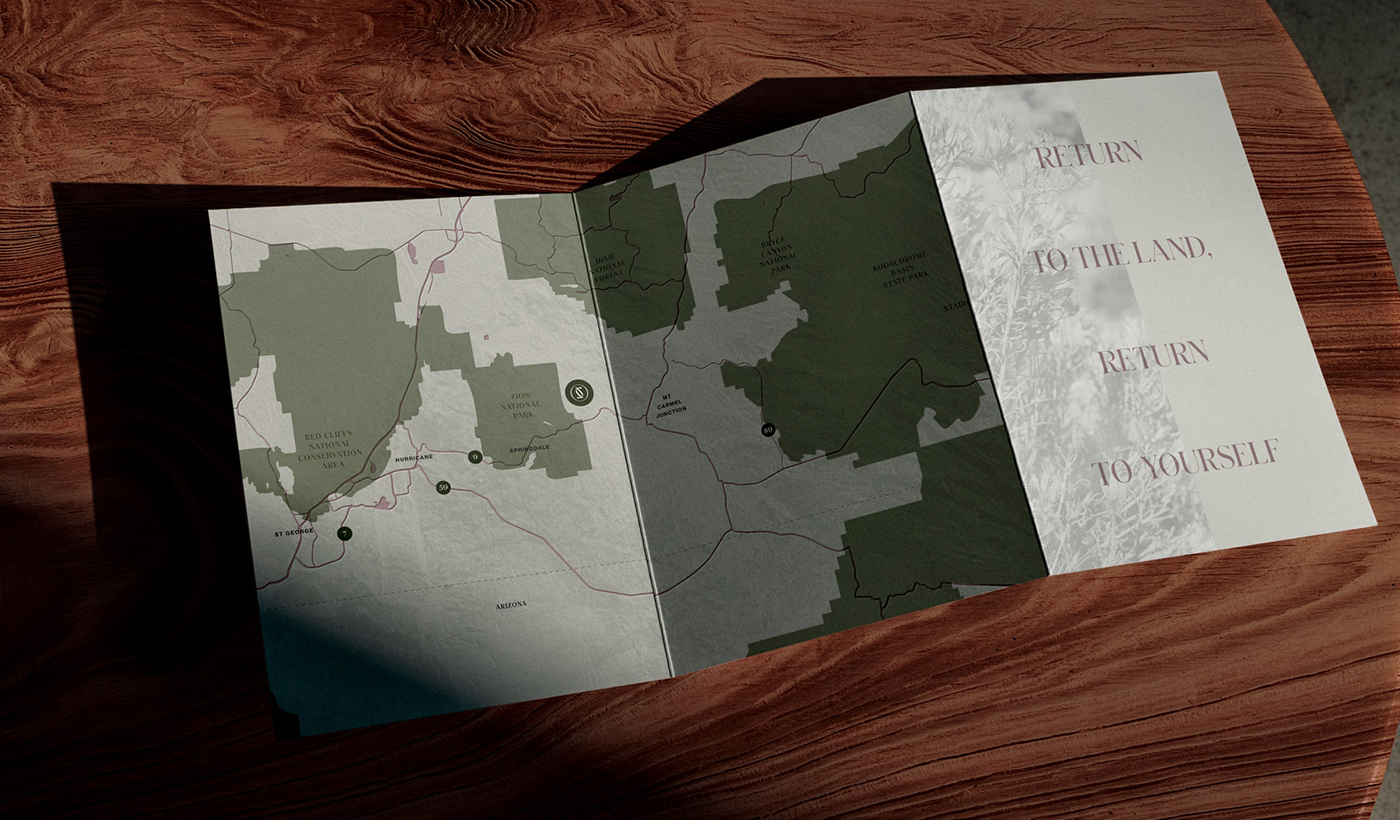 Trifold map lying on wood surface