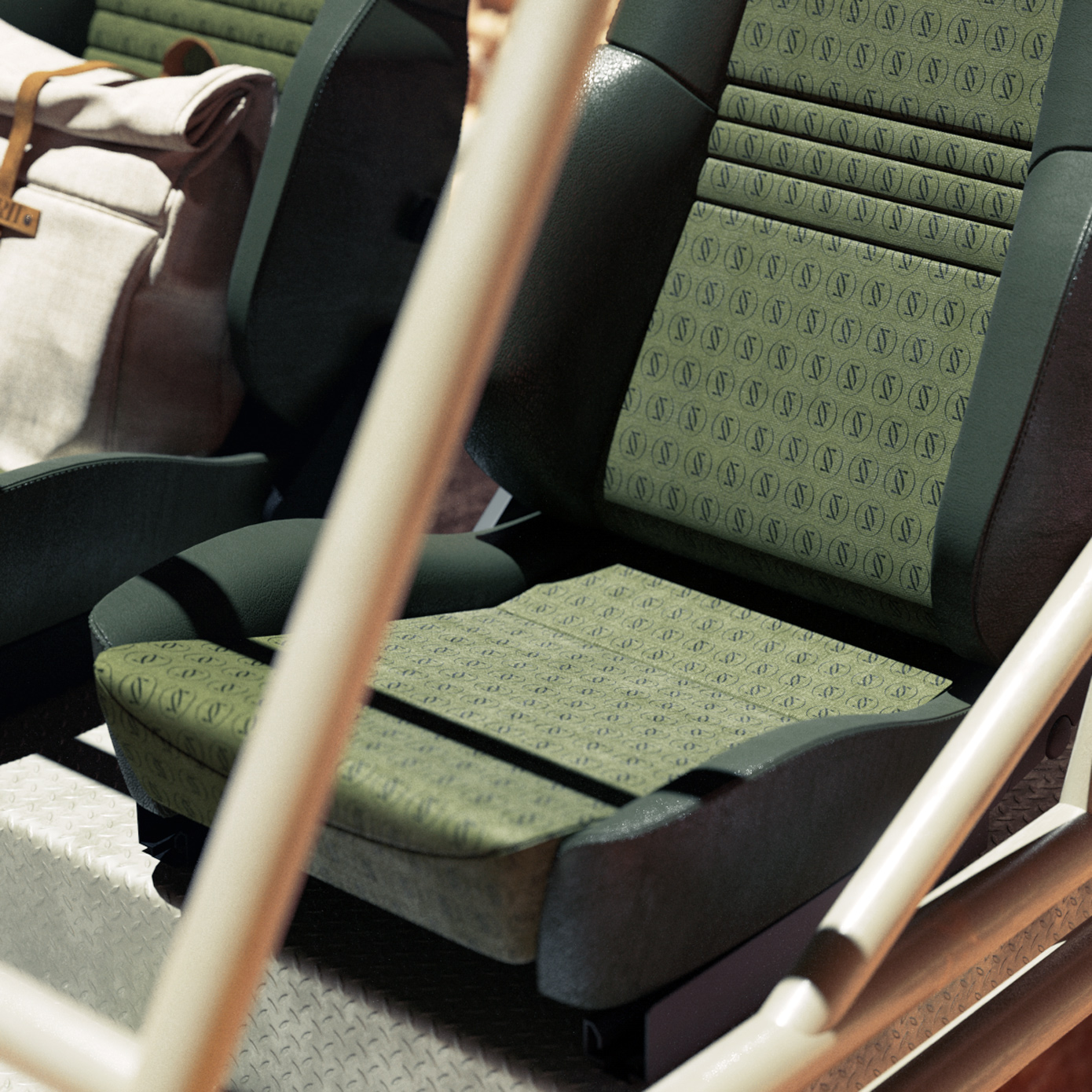Utility vehicle upholstery detail